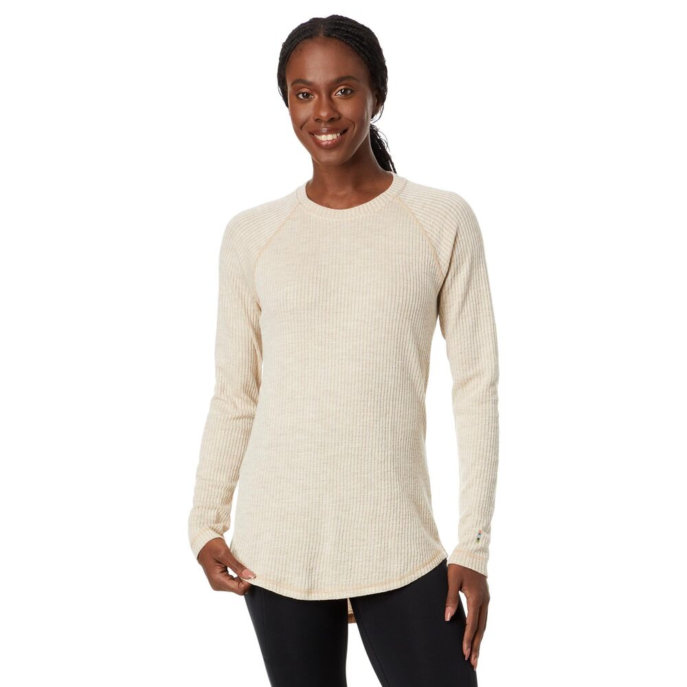 Smartwool Women's Thermal Merino Wool Base Layer,Toasted Coconut Heather X-S